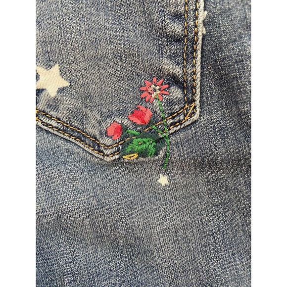 Baby Gap Girls 2T Jeans Stars Planets Flowers Embroidered Sarah Jessica Parker - Picture 6 of 9